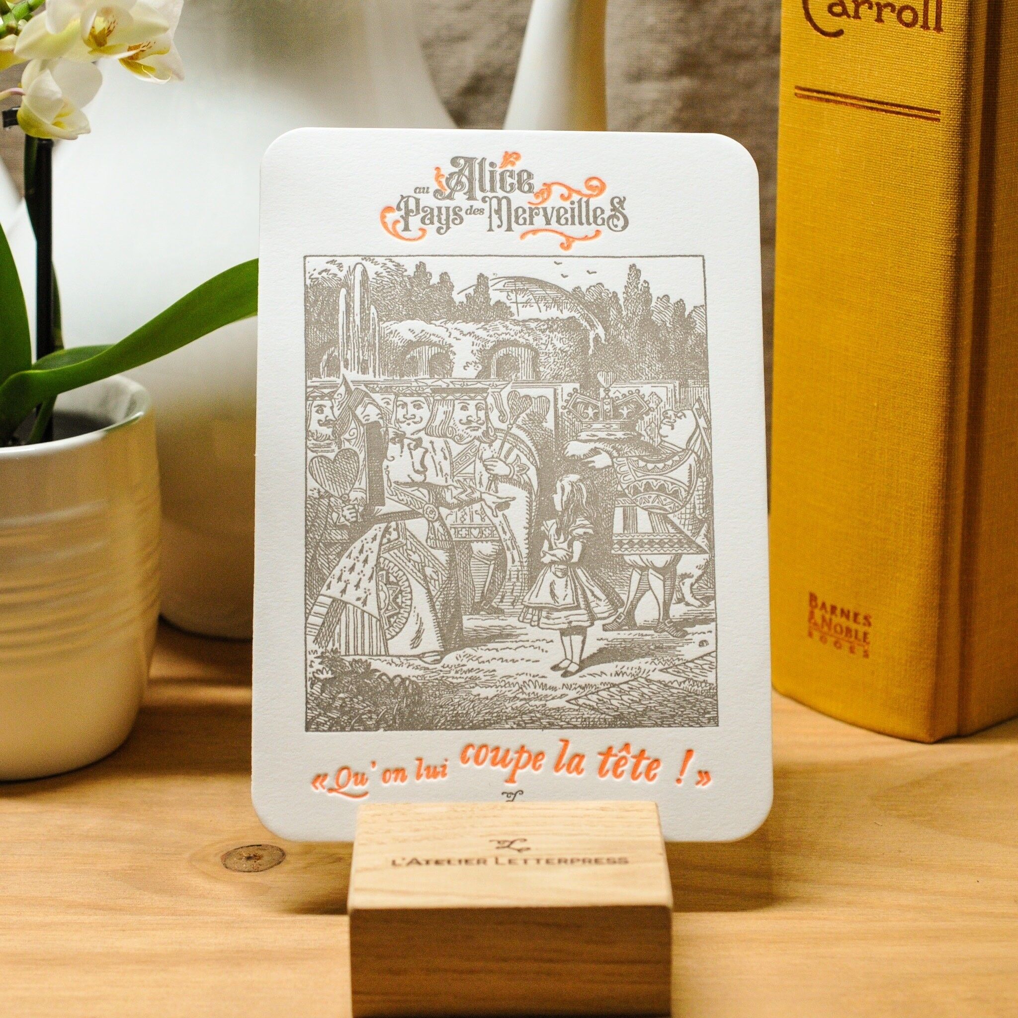 Carta Regina di Cuori - Alice nel Paese delle Meraviglie - Letteratura, Neon Letterpress