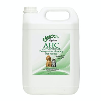 AHC - Détergent concentré pour le nettoyage des lieux de soin des animaux, 5L