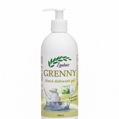 GRENNY - Gel lavavajillas de manos concentrado, 500ml