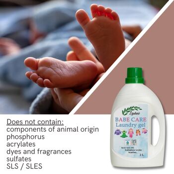 SOIN BÉBÉ - Gel lavant sans sulfate pour le linge de bébé, 2L 2