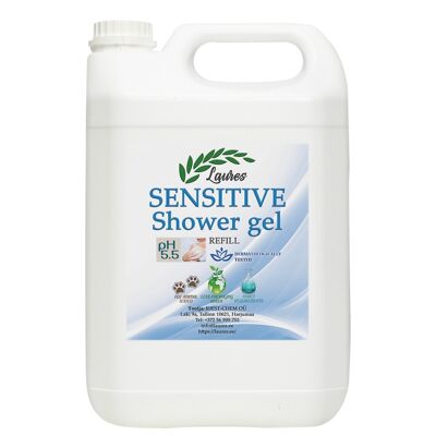 GEL DOCCIA SENSITIVE - Gel doccia senza coloranti e profumi, 5L