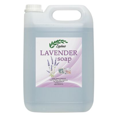SAVON LAVANDE - Savon liquide universel pour les mains et le corps au parfum Lavande, 5L