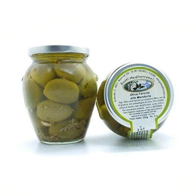 ALMOND STUFFED OLIVES WITH EXTRA VIRGIN OLIVE OIL 314 ML