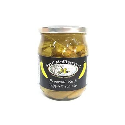 FRIGGITELLI GREEN PEPPERS WITH OIL ML 580