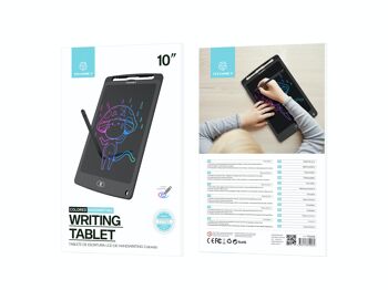 TECHANCY Tablette d'écriture LCD 10 pouces, tablette de dessin colorée Doodle Board 3