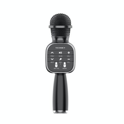 TECHANCY Microfono Karaoke Wireless Bluetooth, Altoparlante Microfono Portatile 3 in 1 per Tutti gli Smartphone, Regali per Ragazze Bambini Adulti di Tutte le Età