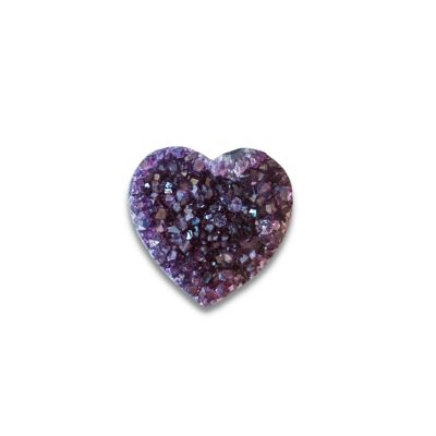 Adorable Heart in Amethyst from Uruguay