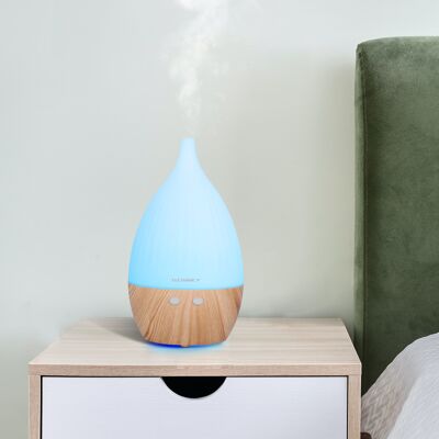 TECHANCY Difusor de aceite Humidificador 120ML, Difusores de aroma de aire ultrasónicos eléctricos Vaporizador, 7led Luz que cambia de color para dormitorio grande, hogar, oficina