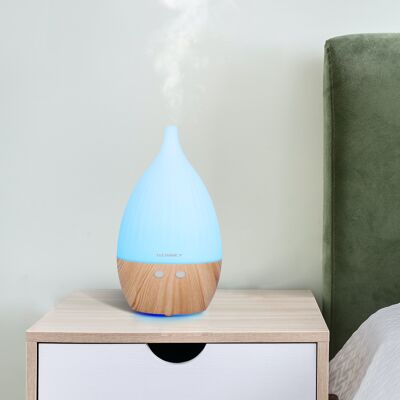 TECHANCY Oil Diffuser Humidifier 120ML,Electric Ultrasonic Air Aroma Diffusers Vaporizer，7led Color Changing Light for Large Bed Room,Home,Office
