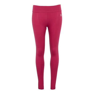 Himbeerfarbene Leggings aus Bio-Baumwolle