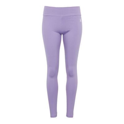 Leggings in cotone biologico color lavanda