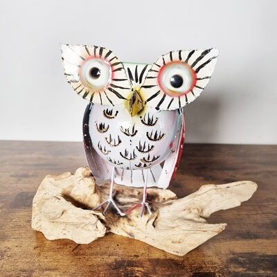 Owl candle holder 18 cm