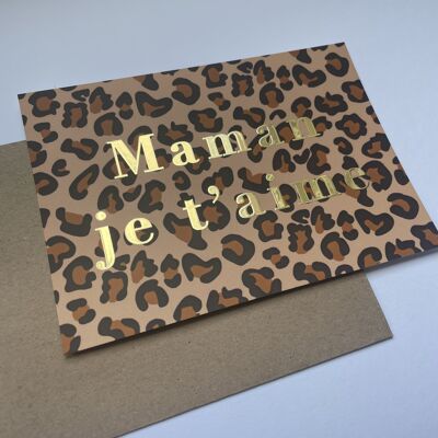 Carte A6 Maman je t’aime