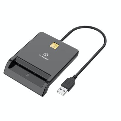 TECHANCY ID card reader,Electronic ID card reader,Compatible with all ID Cards