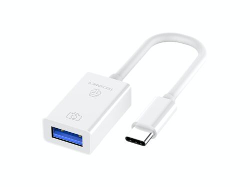 OTB Adapter Slim kompatibel zu USB-A 2.0 Stecker auf USB Type C (USB-C)  Buchse 