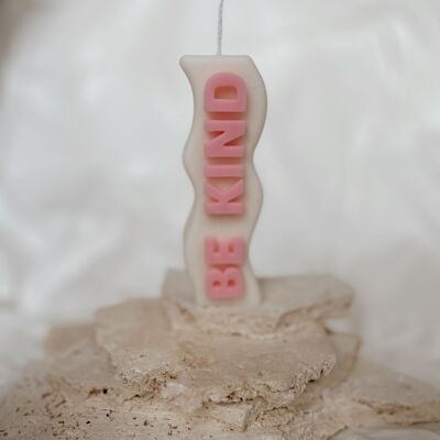 "Be Kind" message candle - Message candle