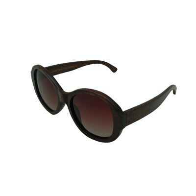 Livegens Brown Planet Bamboo Sunglasses