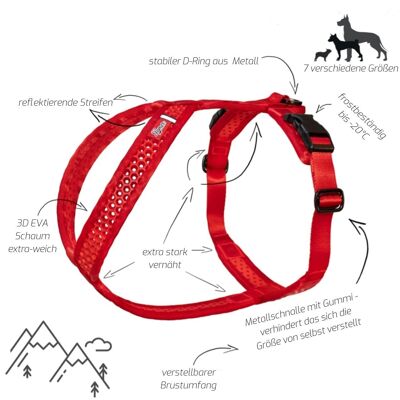 TAMER harness SOFTY - red