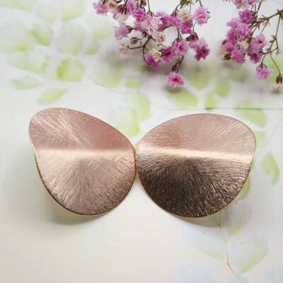 Ear studs Diva 925 silver rose gold plated