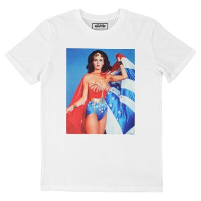 Camiseta Mujer Maravilla - Camiseta foto cine vintage