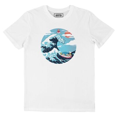 Camiseta Ponyo Wave - Camiseta con gráfico de anime japonés