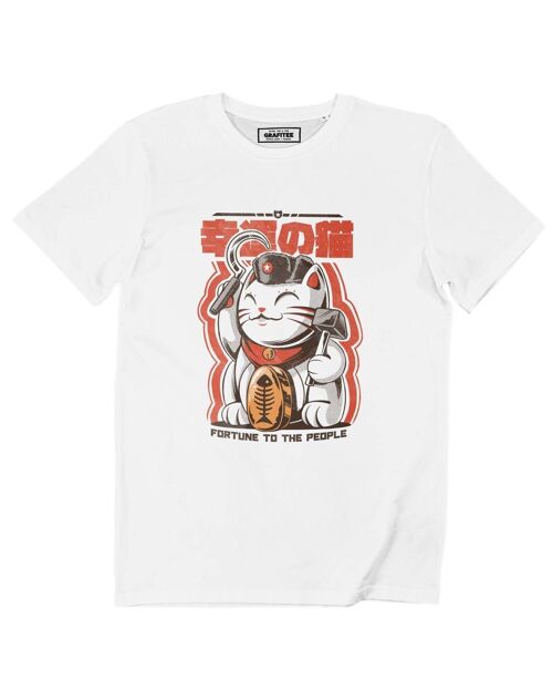 T-shirt Chatuniste - Tee shirt graphique chat communiste