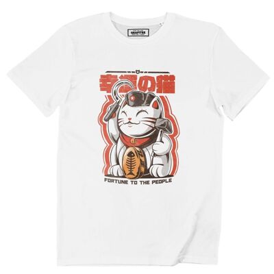 T-shirt Chatuniste - Tee shirt graphique chat communiste
