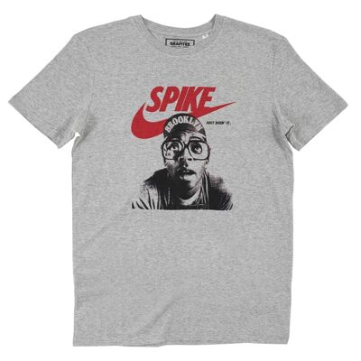 Spike Lee T-Shirt – Basketball-Grafik-T-Shirt – Farbe Grau