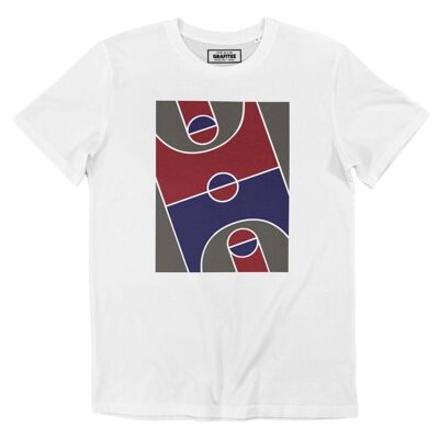 Basketball-Spielplatz-T-Shirt - Vintage-Sport-T-Shirt