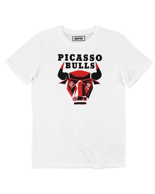 T-shirt Picasso Bulls - Tee shirt graphique logo basketball