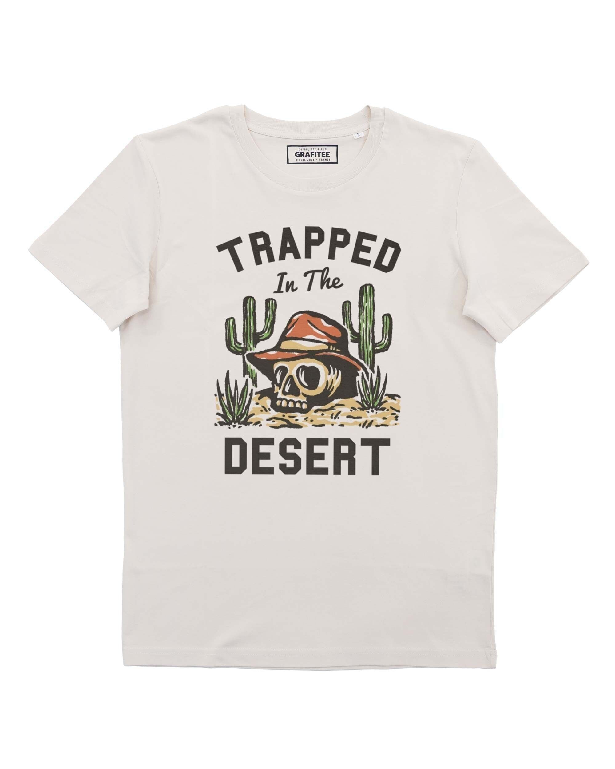 T-shirt Trapped In The Desert - T-shirt western - Bianco sporco