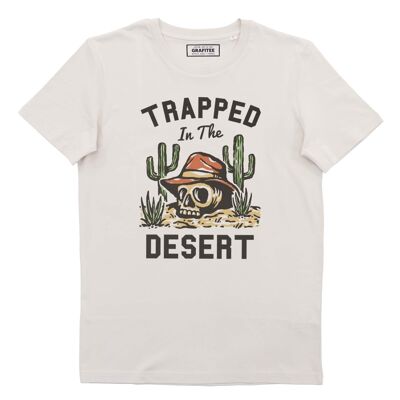 Trapped In The Desert T-shirt - Western T-shirt - Offwhite