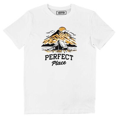T-shirt Perfect Place - Tee shirt camping graphique aventure
