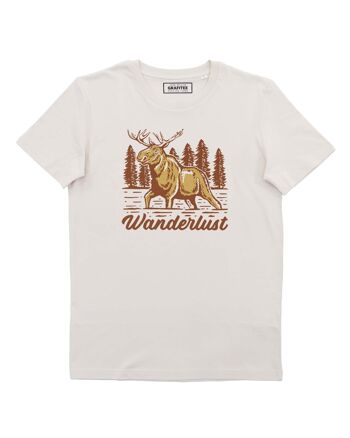 T-shirt Wanderlust Moose - Tee shirt Midwest - Off-white 1