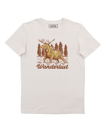 T-shirt Wanderlust Moose - Tee shirt Midwest - Off-white 2