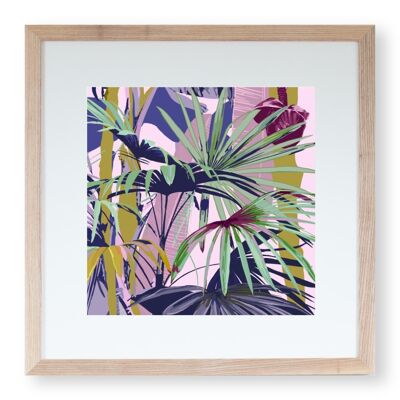 Tirage d'art 'Palms Series No.2' 20 x 20 cm