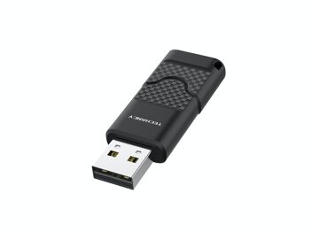 TECHANCY Clé USB 2.0 - Starling - Vitesse de lecture jusqu'à 10 Mo/s (8 Go) (Noir) 2