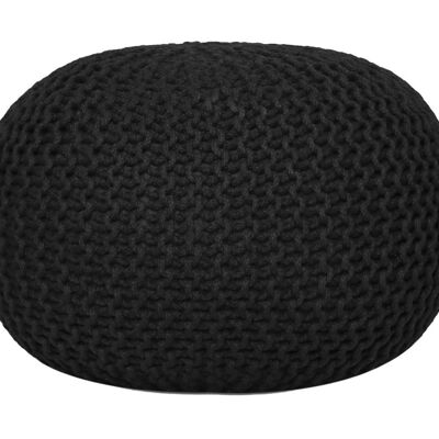 Pouf pouf sgabello lavorato a maglia pouf lavorato a maglia Ø 55cm PREMIUM terrazza coperta giardino piscina sostenibile