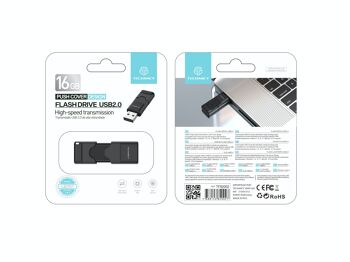 TECHANCY Clé USB 2.0 - Starling - Vitesse de lecture jusqu'à 10 Mo/s (16 Go) (Noir) 5