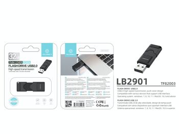 TECHANCY Clé USB 2.0 - Starling - Vitesse de lecture jusqu'à 10 Mo/s (32 Go) (Noir) 5