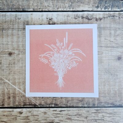 Grow Wild – Blanko-Grußkarte mit einem handverlesenen Strauß wilder Blumen