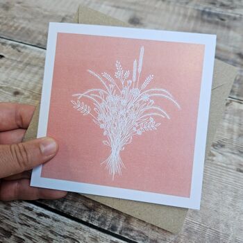 Grow Wild - Carte de vœux vierge avec un bouquet de fleurs sauvages cueillies à la main 2