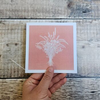 Grow Wild - Carte de vœux vierge avec un bouquet de fleurs sauvages cueillies à la main 6