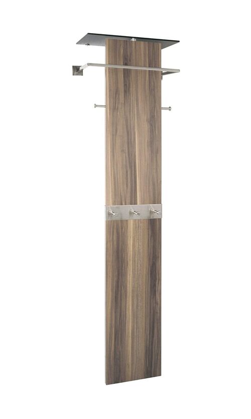 Haku wooden walnut brown coat racks for on the wall 192cm