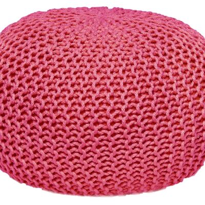 Pouf pouf knitted stool knitted pouf Ø 55cm PREMIUM indoor terrace pool garden sustainable