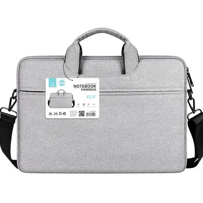 TECHANCY Laptop Sleeve Bag 13,3 Zoll Tragetasche, 360° schützende Computertasche kompatibel mit Lenovo Asus Acer Dell Hp Notebook mit Schultergurt für Herren Damen, wasserdicht
