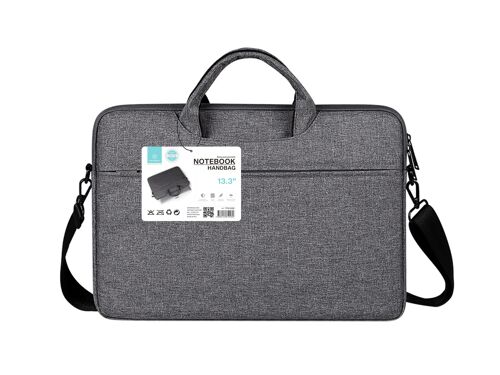 TECHANCY Laptop Sleeve Bag 13.3 Inch Carrying Case, 360° Protective Computer Bag Compatible with Lenovo Asus Acer Dell Hp Notebook with Shoulder Strap for Men Women,Waterproof