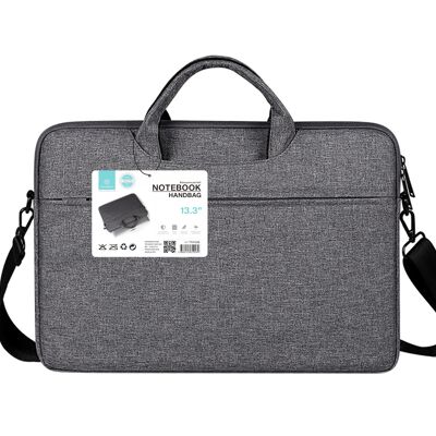 TECHANCY Laptop Sleeve Bag 13,3 Zoll Tragetasche, 360° schützende Computertasche kompatibel mit Lenovo Asus Acer Dell Hp Notebook mit Schultergurt für Herren Damen, wasserdicht