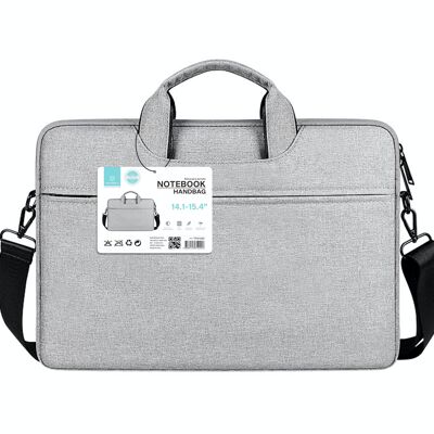 TECHANCY Laptop Sleeve Bag 14.1/15.4 Inch Carrying Case, 360° Protective Computer Bag Compatible with Lenovo Asus Acer Dell Hp Notebook with Shoulder Strap for Men Women,Waterproof