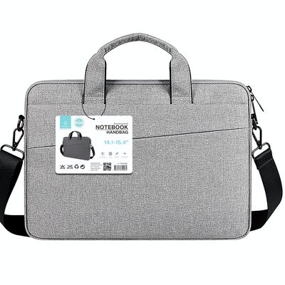 TECHANCY Laptop Sleeve Bag 14.1/15.4 Inch Carrying Case, 360° Protective Computer Bag Compatible with Lenovo Asus Acer Dell Hp Notebook with Shoulder Strap for Men Women,Waterproof